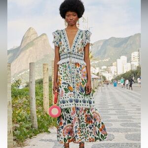 NWT FARM Rio Summer Garden Maxi Dress
